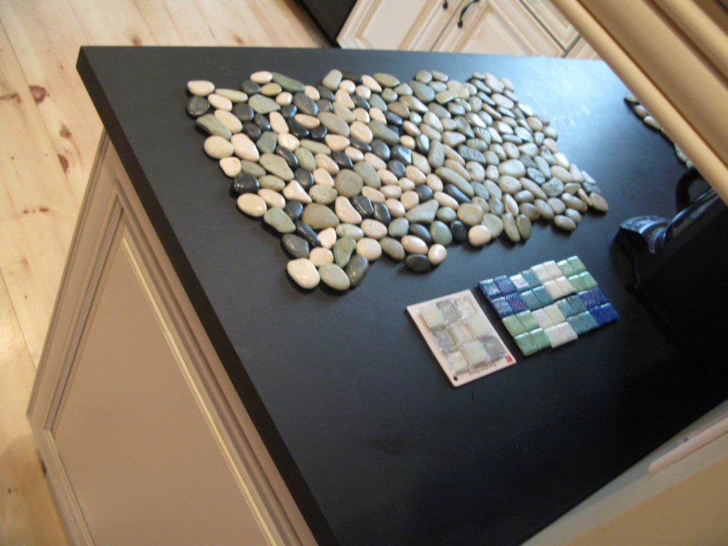 Tile samples for our kitchen backsplash project