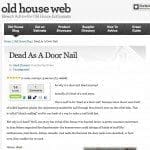 Dead as Door Nail Old House Web