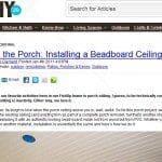 bead board ceiling