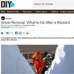 Snow Removal After a Blizzard