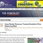 Case Study- Pressure Treated Southern Pine Retaining Wall