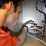 dishwasher install DIY Network kitchen expert Marc Bartolomeo installs a dishwasher hose to a hot water supply line.