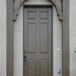 Fypon timbers and knee braces wrap an plain door and POW, plain is long gone.