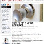 How to Fix a Loose Doorknob