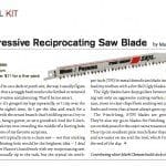 Aggressive Reciprocating Saw Blade