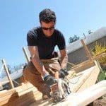 Deck board cut. How to cut deck boards.