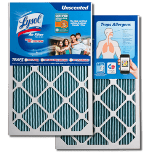 Lysol's Allergy and Pet-Friendly Furnace Filters make dust and dander mites less dander-ous..