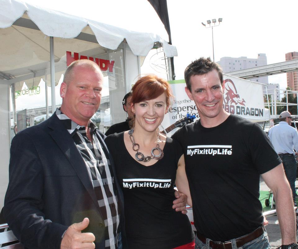Mike Holmes with Theresa and Mark