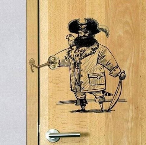 Pirate door lock
