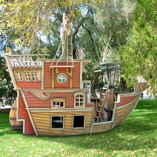 Outdoor-Play-House-Design-For-Kids-Pirate
