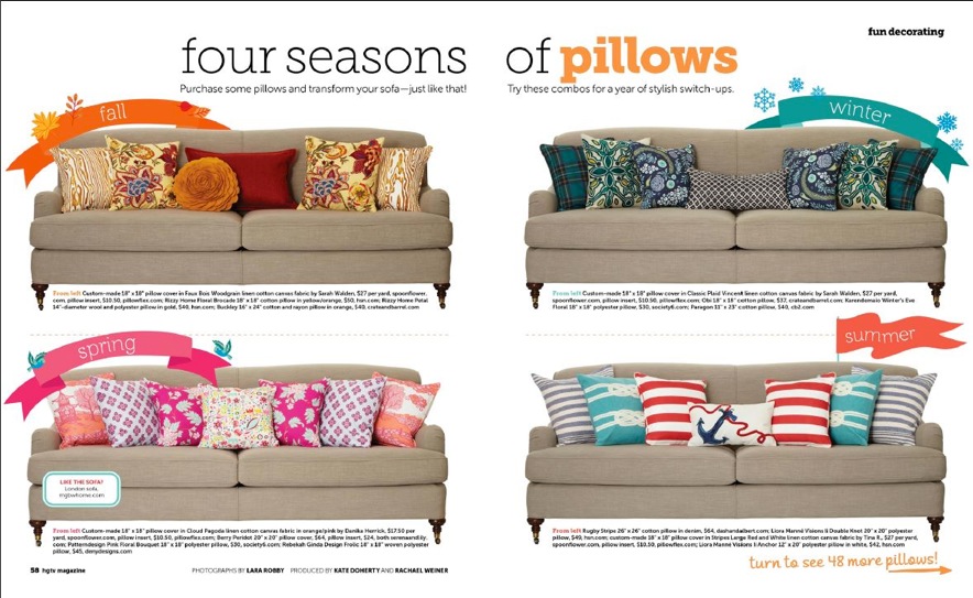 HGTV 4 Seasons of Pillows