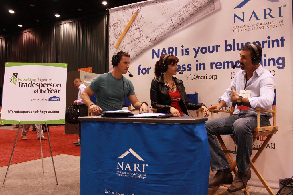 NARI's Chris Wright with Mark and Theresa MyFixitUpLife