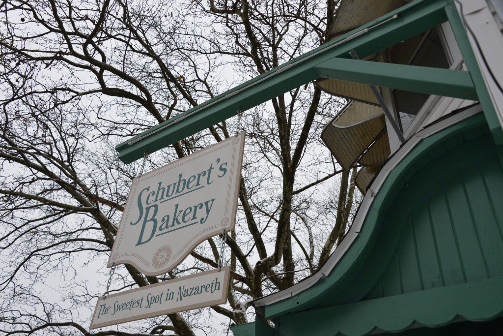 Save My Bakery AFTER: Schubert's Bakery makeover included a new sign, new branding, and color