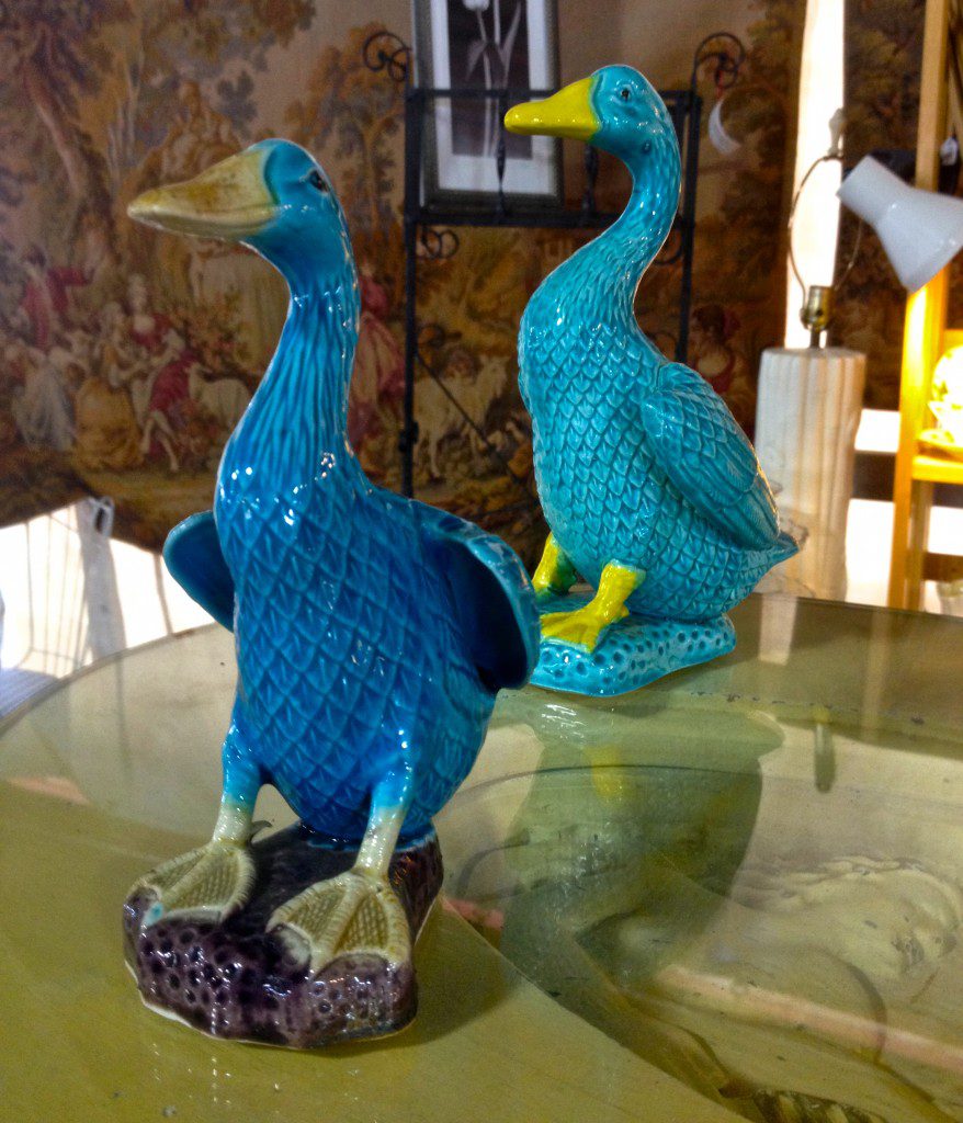 Fun ducks at the Brimfield antique show