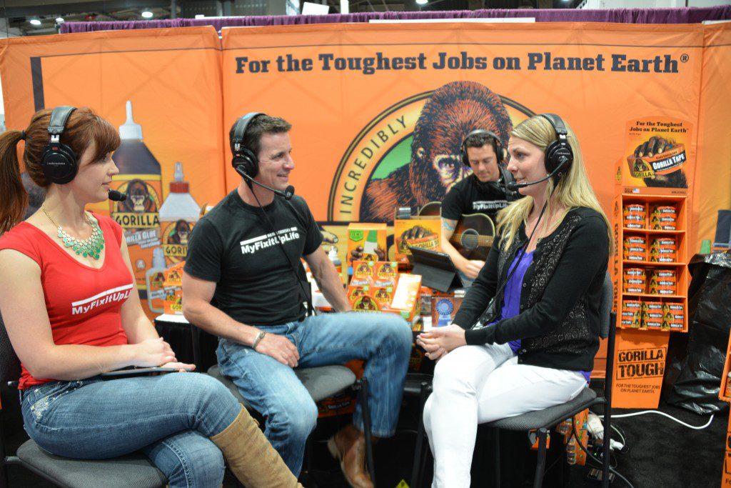 We're talking Gorilla Glue with Megan Cambridge at the National Hardware Show.