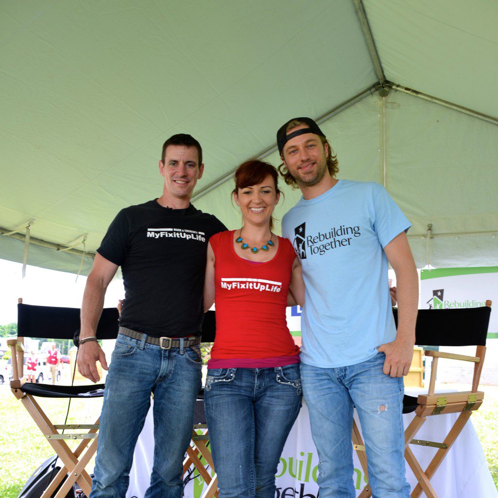 Mark and Theresa with Casey James at Building a Healthy Neighborhood in Nashville.