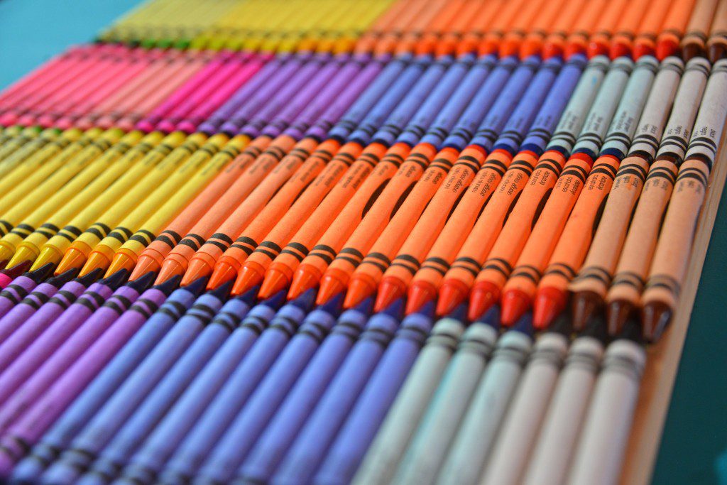 The rows of new crayons are mesmerizing to me. MyFixitUpLife