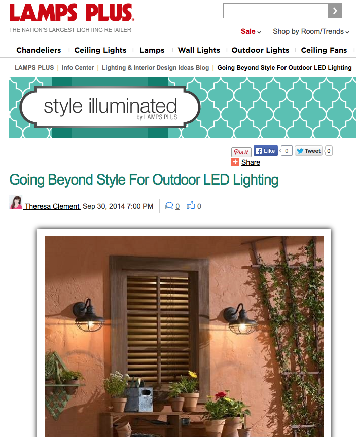 Outdoor LED Lighting - LampsPlus - MyFixitUpLife