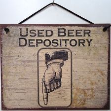 Used beer depository wall art