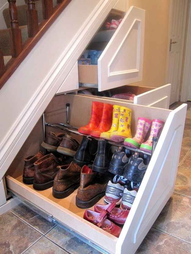 Shoe Storage - Amazed and Amused - MyFixituplife - Stair-age