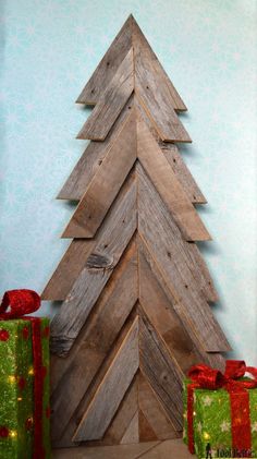 Pallet board christmas tree DIY Holiday