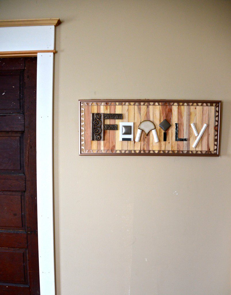 Love making this 'Family' wall art for my family