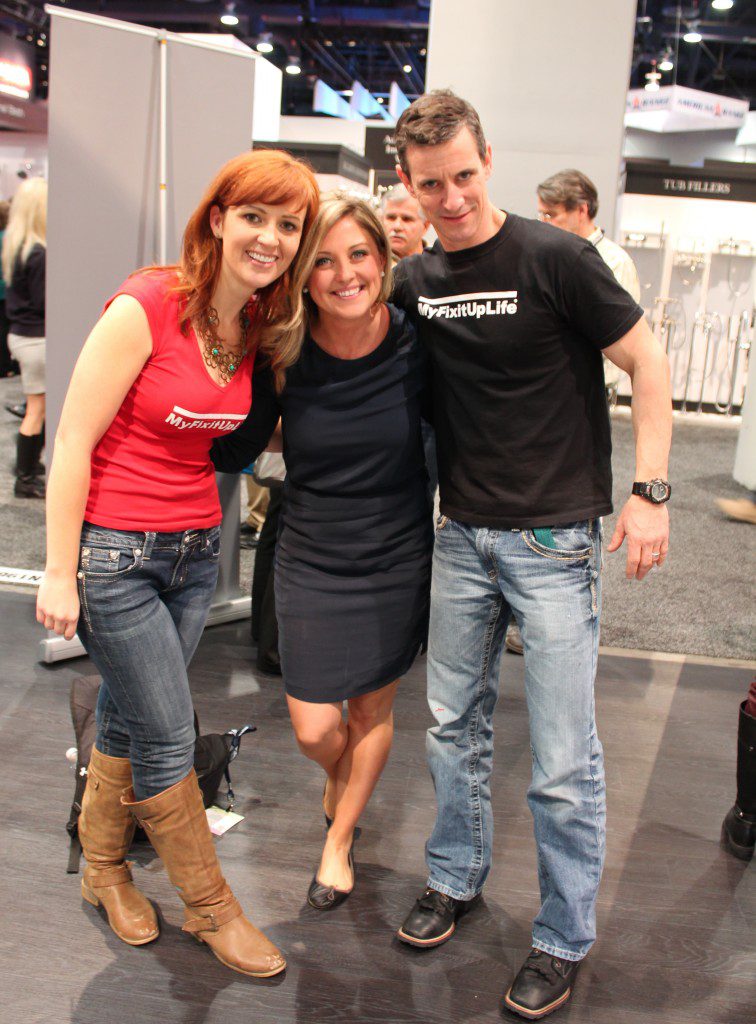 Surprise visit from Kelly Edwards in the HomeAdvisor booth!