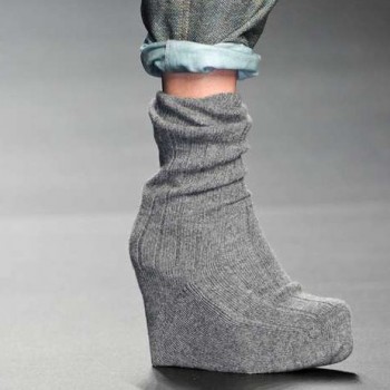 Milan Fashion Week Sock Shoe