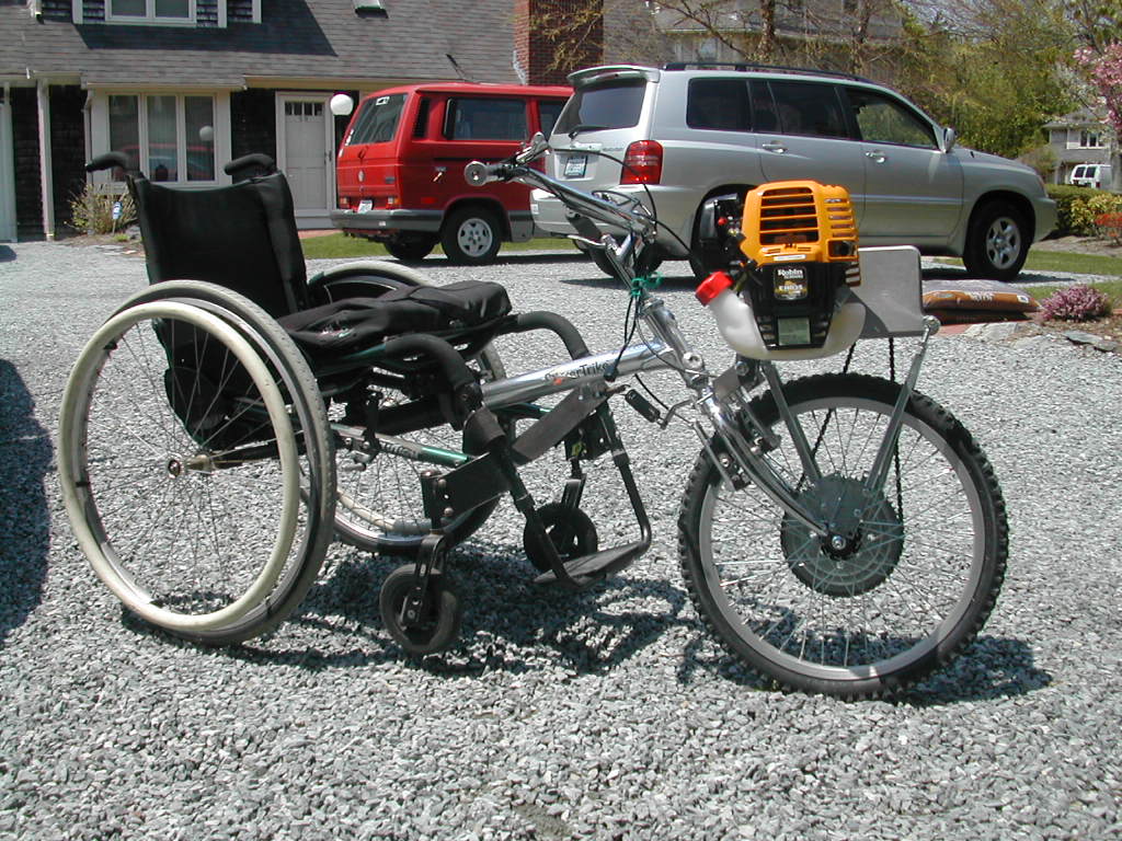 Motored Bike Wheelchair adapter 