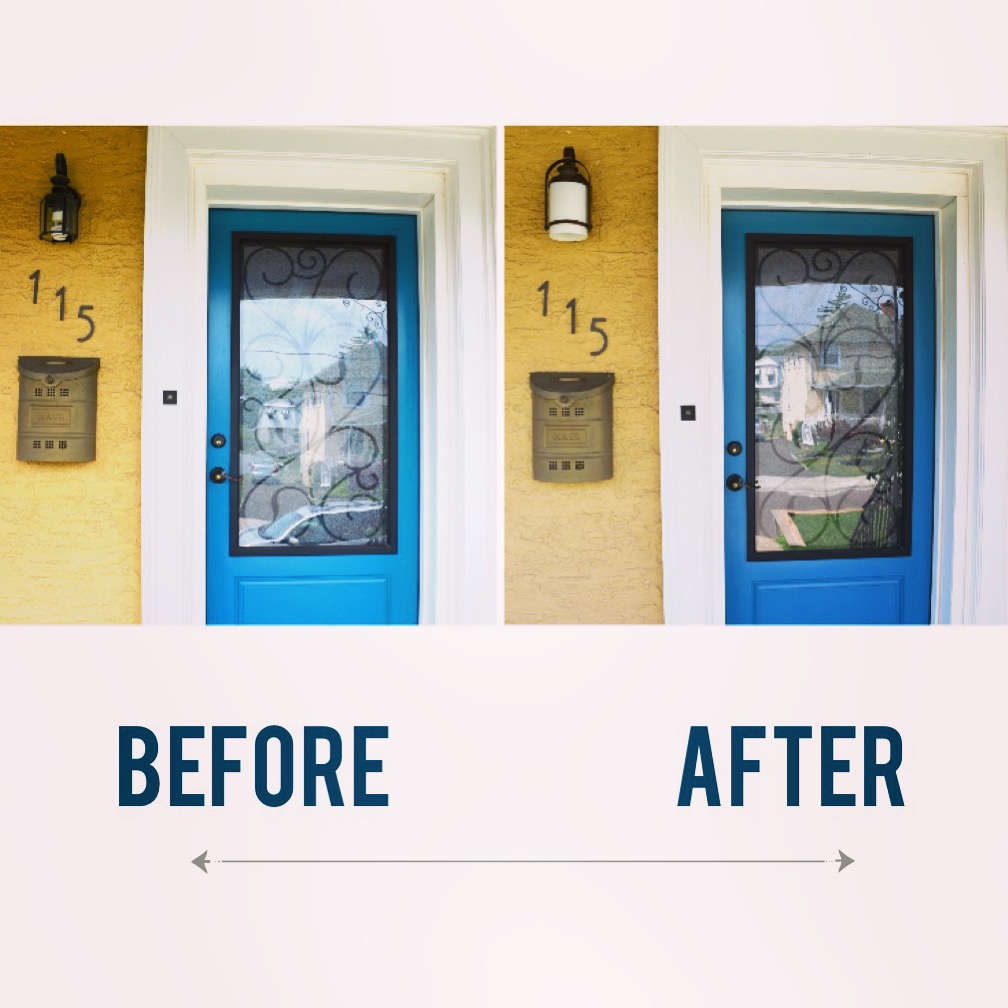 Before and after porch update outdoor light MyFixitUpLife