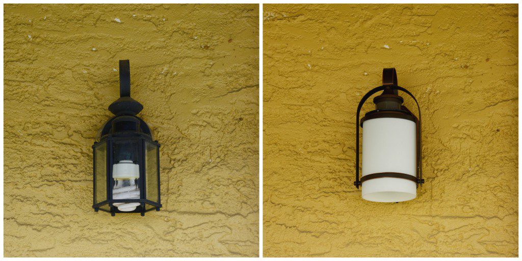 Porch Light Before and After