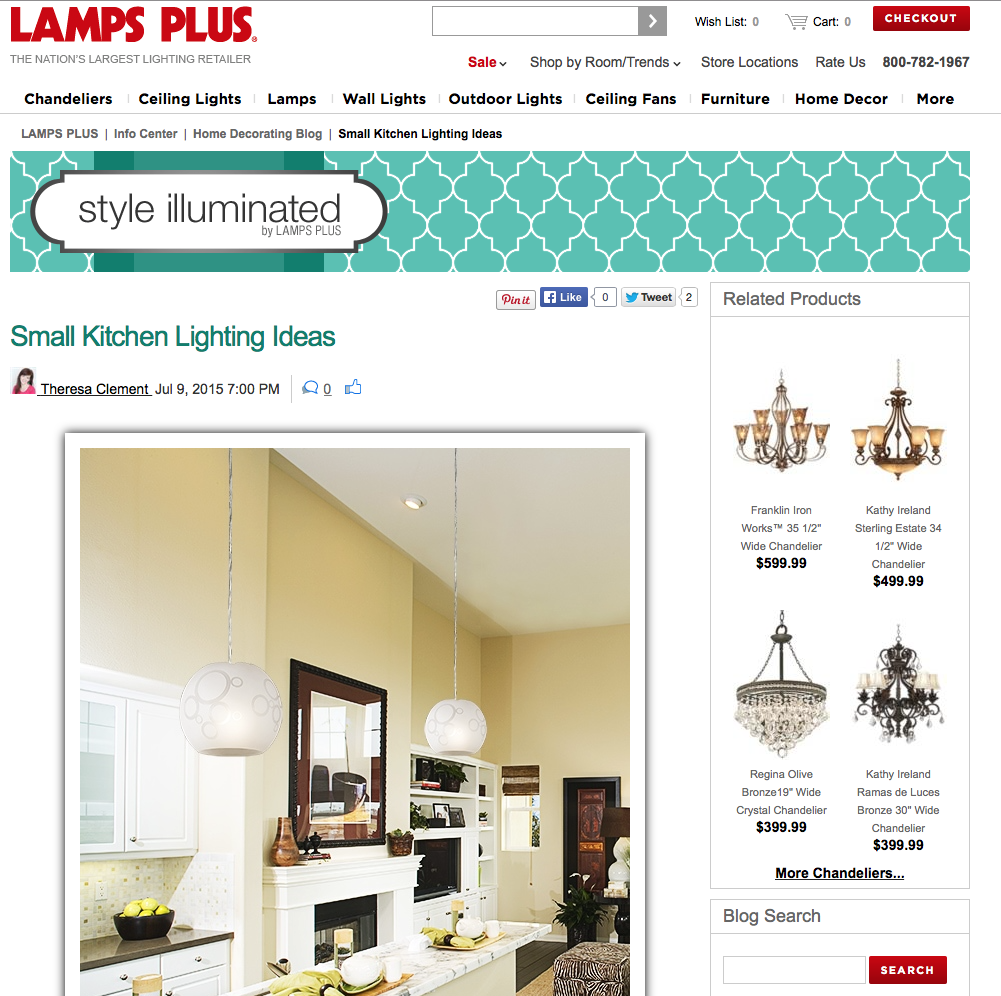 Lamps Plus - Small Spaces - MyFixitUpLife