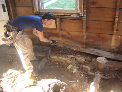 Remove a rotten sill plate - MyFixitUpLife - Extreme How-To