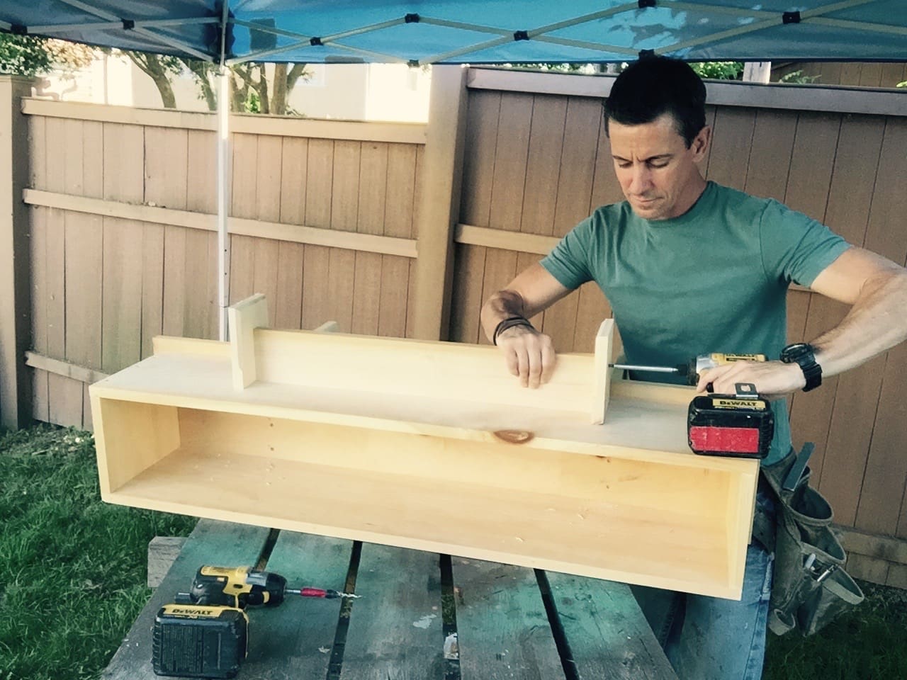 Love rustic? How to make a burnt wood storage bench