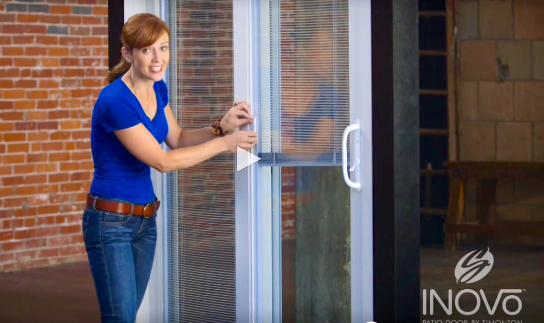 Theresa shares how to fix the blinds in the Inovo patio door. 