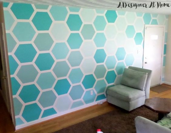  I'm a fan of monochromatic paint patterns for a home interior. They bring fun into any space, without overpowering the room.