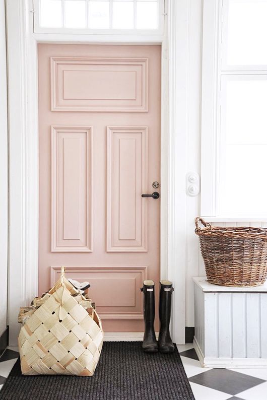  Would you select a pink blush door for your home?