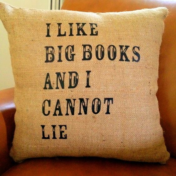 I like big books pillow
