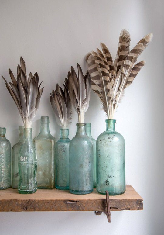 feathers bottles collection geek chic