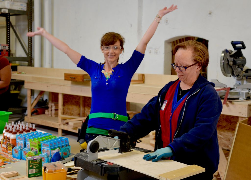 2016_MyFixitUpLife_Habitat for Humanity_Philadelphia_Women Build_DIY Workshop_Theresa_Excited
