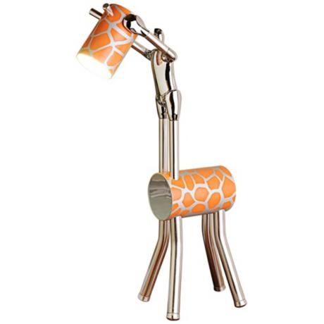 Giraffe fun in lighting brings a pop of whimsy into any room at home