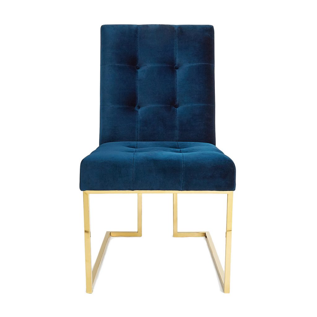 MyFixitUpLife - Furniture stars - Hoss Magazine - Hoss Color - blue and gold chair