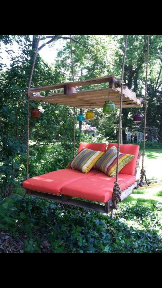 Enjoying a day in the garden on this beautiful swing, sounds like an amazing day to me. 