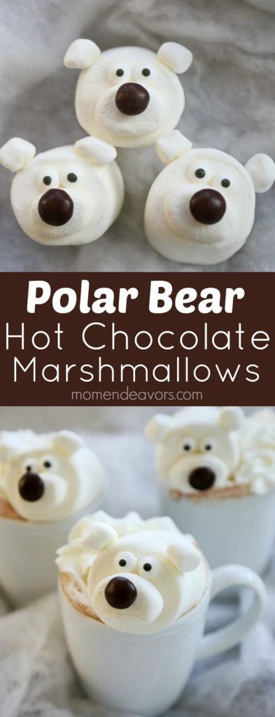Nothing goes better with your hot chocolate than polar bear marshmallows. 