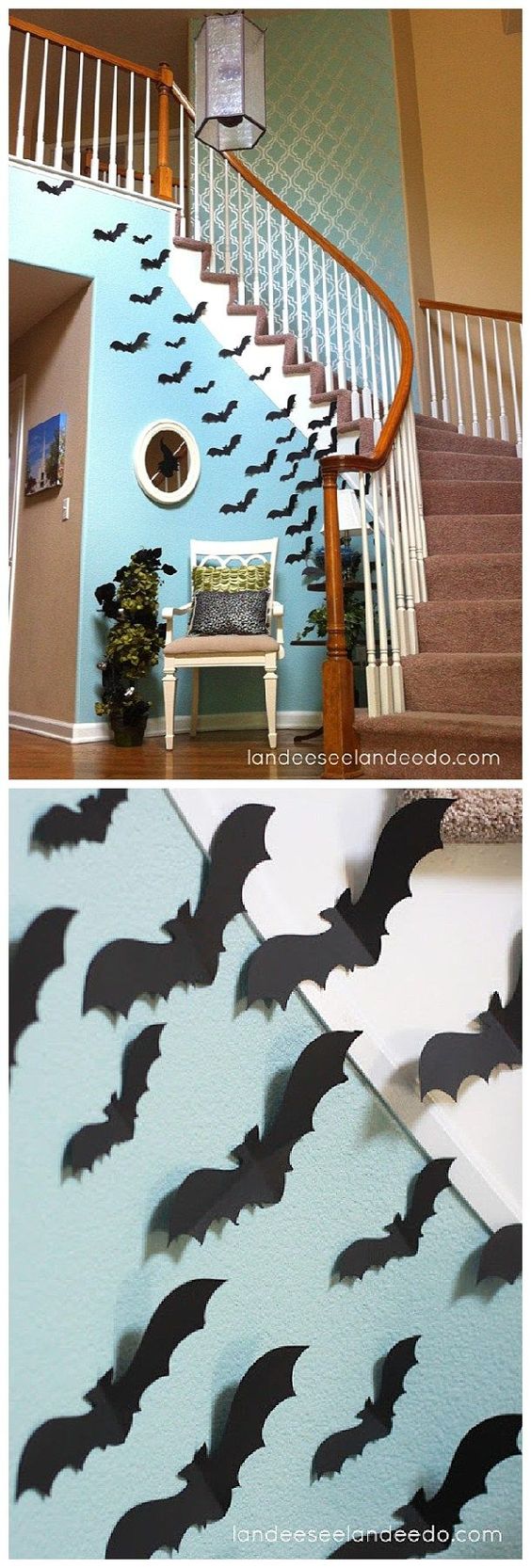 Bats are easy and fun way to decorate for Halloween.