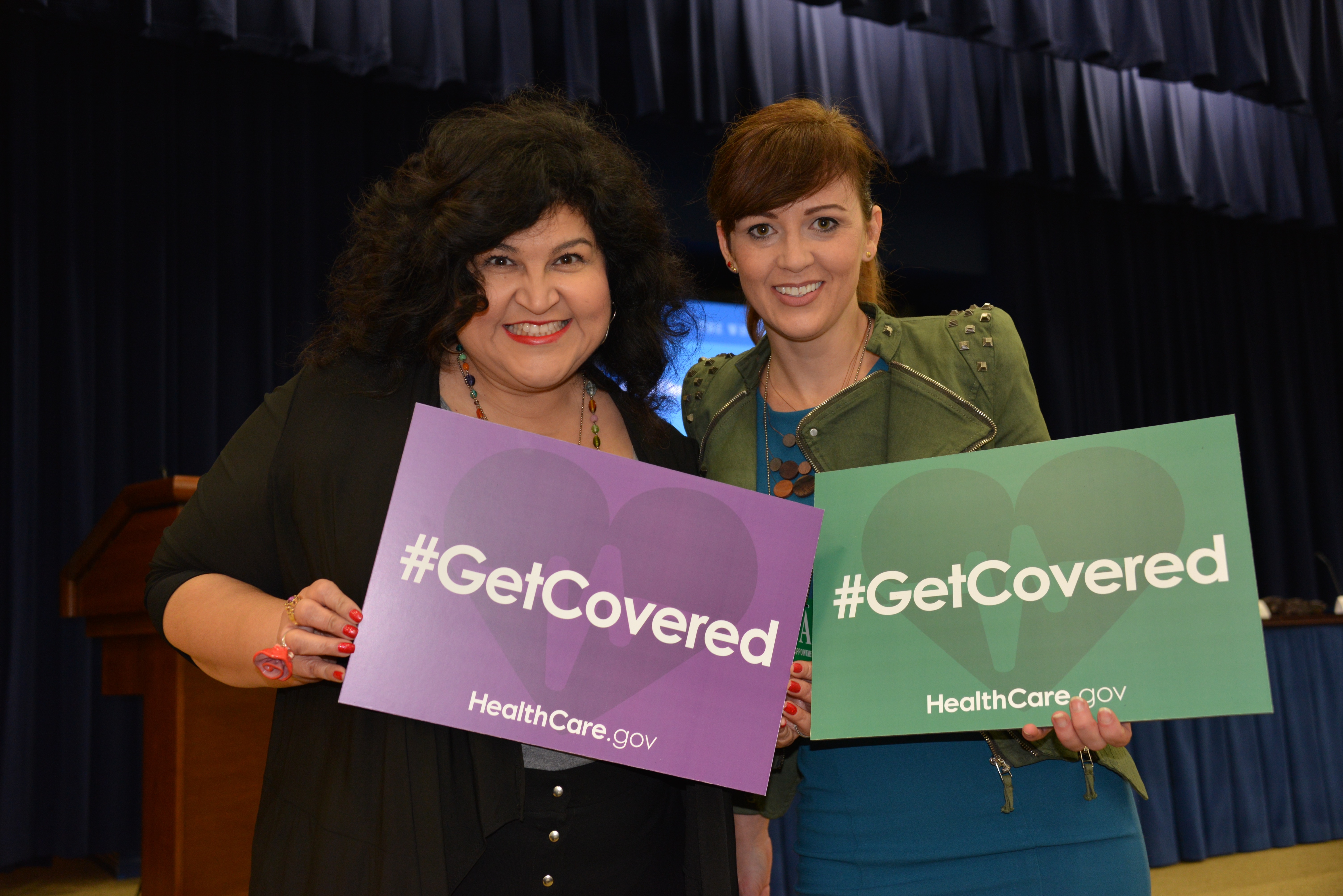 I was happy to see a familiar face at the #GetCovered event at the White House. It's Kathy Cano-Murillo, The Crafty Chica.