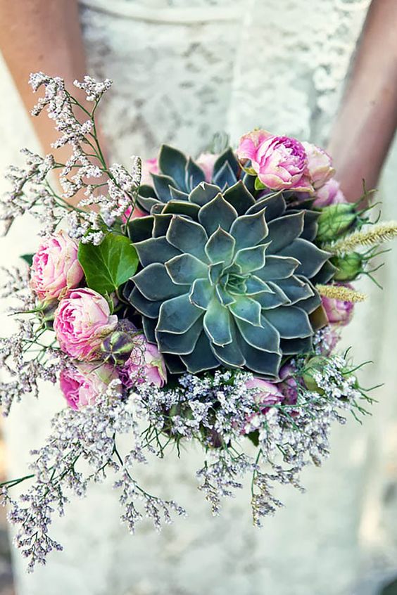 succulents hossdesign myfixituplife wedding bouquet