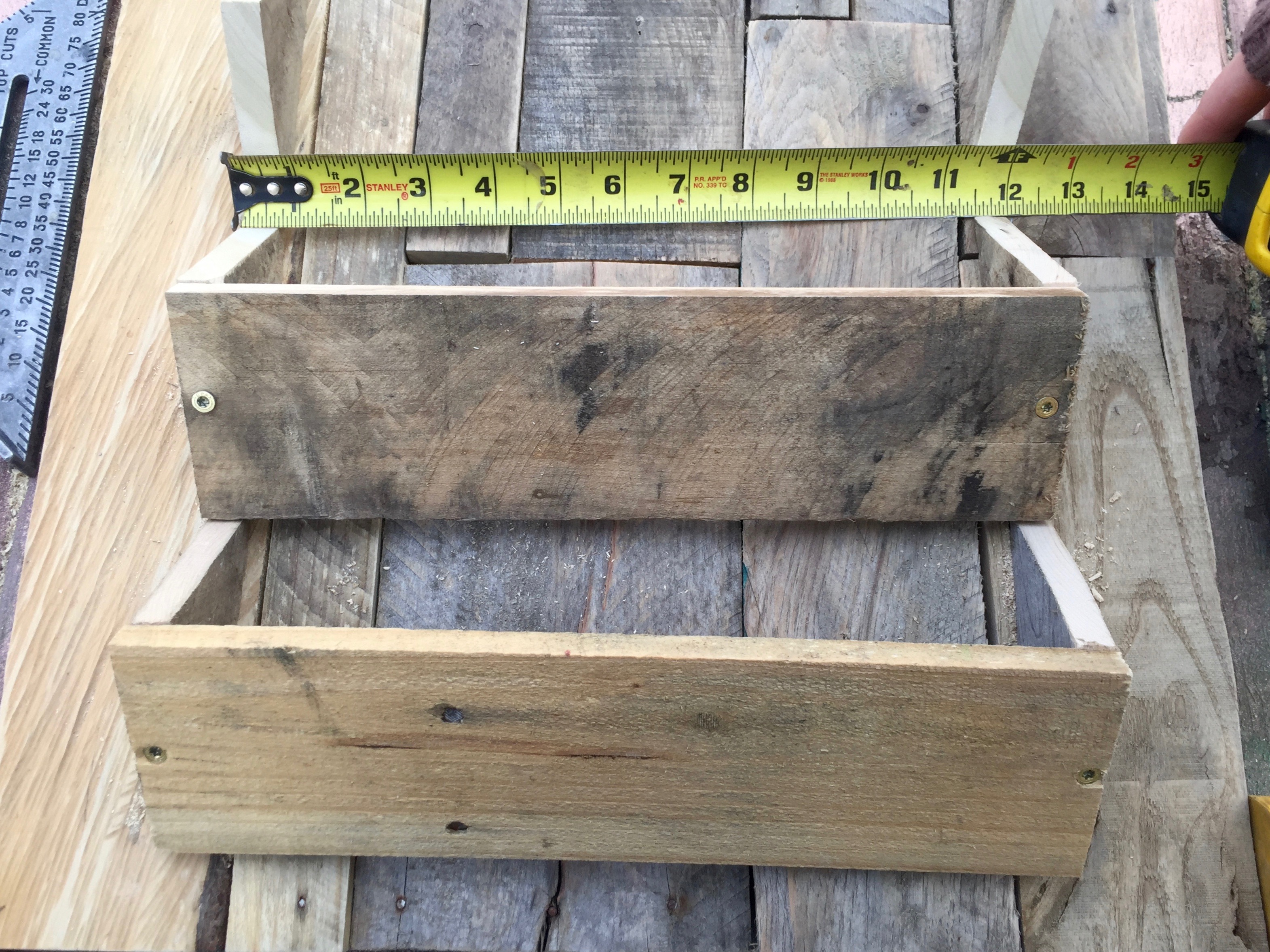 11 check measurements as working Minwax Succulent Pallet Wood Wall Art