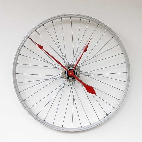 bike wheel clock