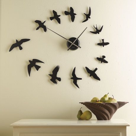 bird flying clock